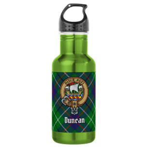 Clan Duncan Crest over Tartan 532 Ml Water Bottle