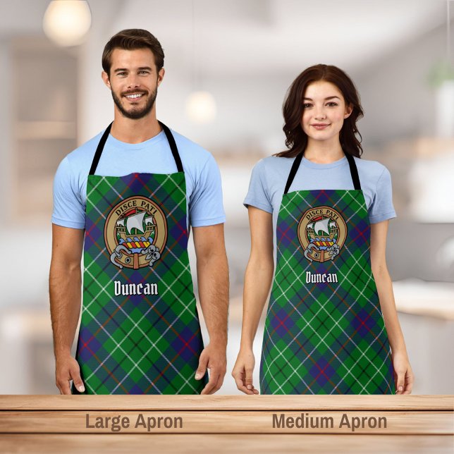 Clan Duncan Crest over Tartan Apron (Creator Uploaded)