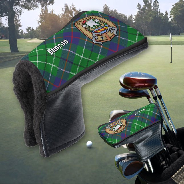 Clan Duncan Crest over Tartan Golf Head Cover (Creator Uploaded)