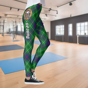Clan Duncan Crest over Tartan Leggings