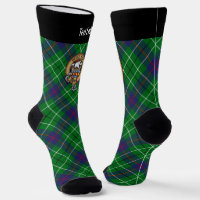 Clan Duncan Crest over Tartan