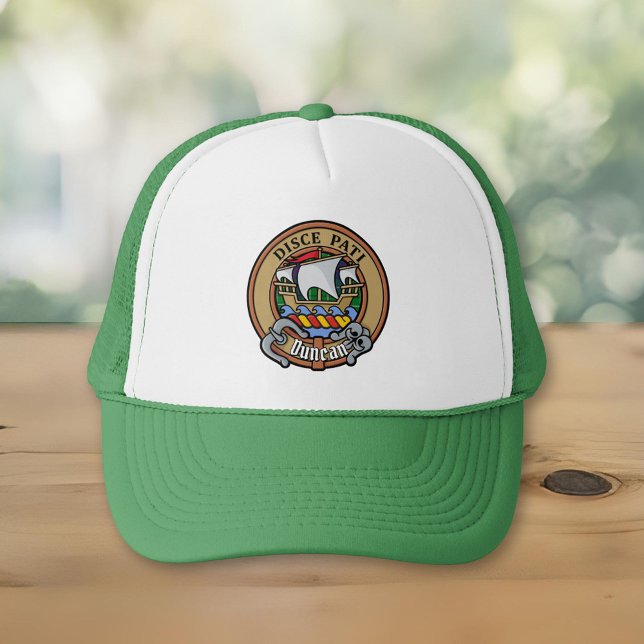 Clan Duncan Crest over Tartan Trucker Hat (Creator Uploaded)