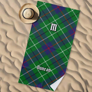 Clan Duncan Tartan Beach Towel