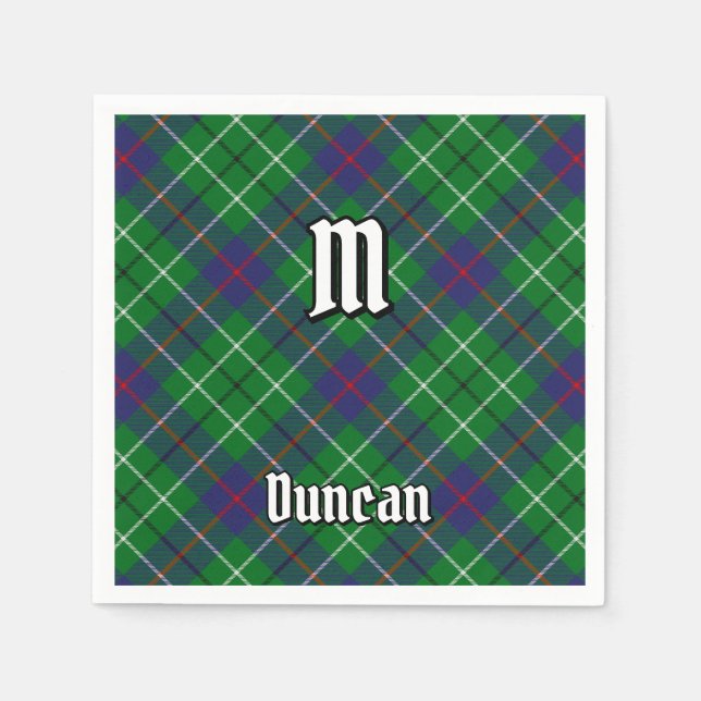 Clan Duncan Tartan Napkin (Front)