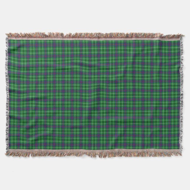 Clan Duncan Tartan Throw Blanket (Front)