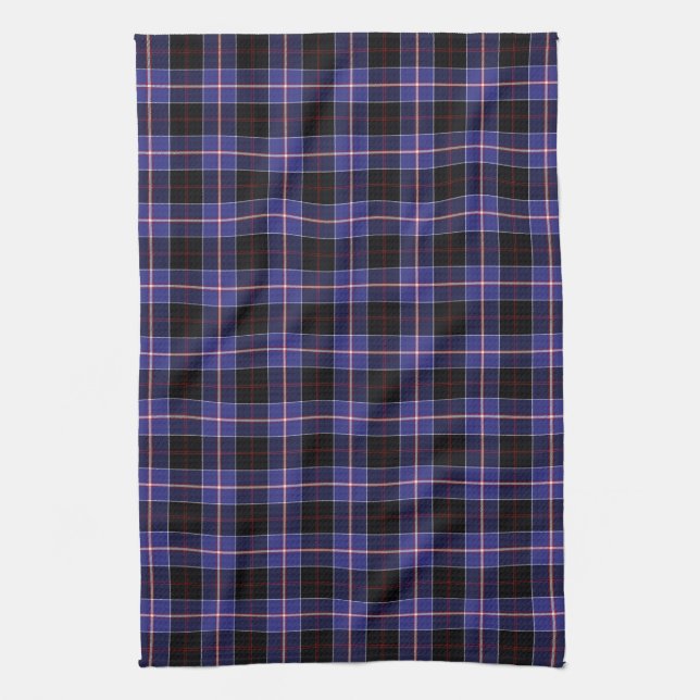 Clan Dunlap Tartan Tea Towel (Vertical)