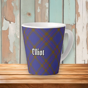 Clan Elliot Modern Tartan Latte Mug