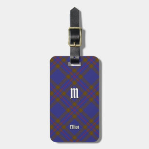 Clan Elliot Modern Tartan Luggage Tag