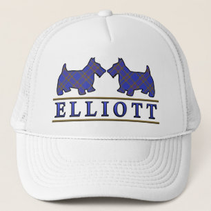 Clan Elliott Tartan Scottie Dogs Trucker Hat