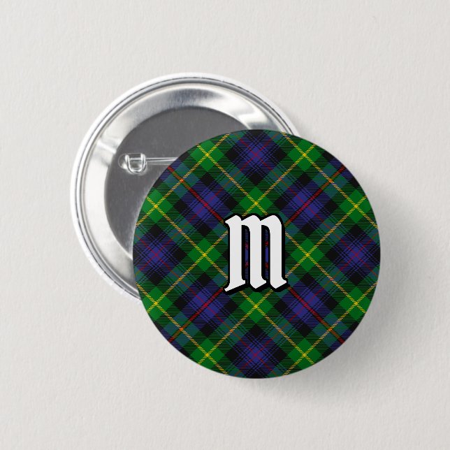Clan Farquharson Tartan Button (Front & Back)