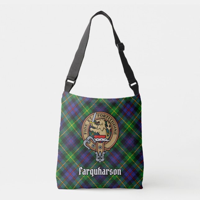 Clan Farquharson Tartan Crossbody Bag (Front)