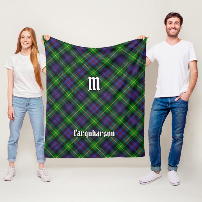 Clan Farquharson Tartan Fleece Blanket (In Situ)