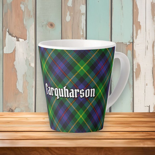 Clan Farquharson Tartan Latte Mug (Creator Uploaded)