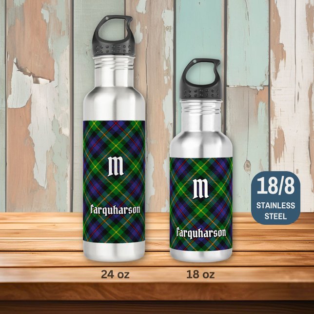 Clan Farquharson Tartan Steel Water Bottle (Creator Uploaded)