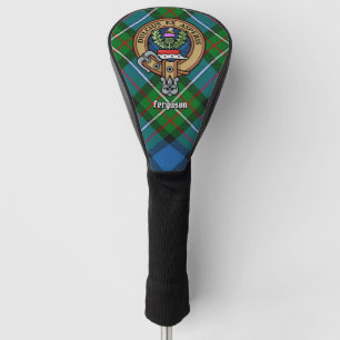 Clan Ferguson Crest over Tartan Golf Head Cover