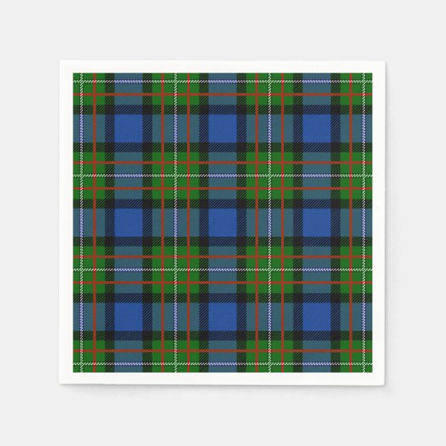 Clan Fergusson Tartan Napkin (Front)