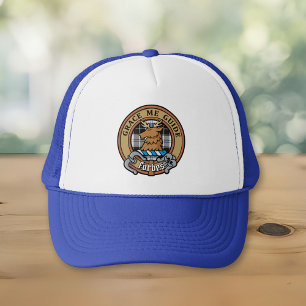Clan Forbes Crest over Dress Tartan Trucker Hat