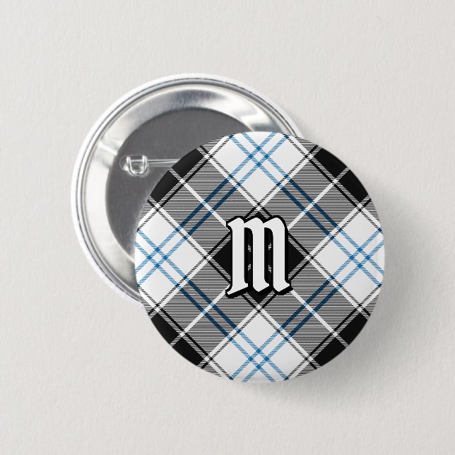 Clan Forbes Dress Tartan 6 Cm Round Badge (Front & Back)