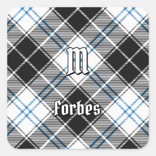 Clan Forbes Dress Tartan Square Sticker