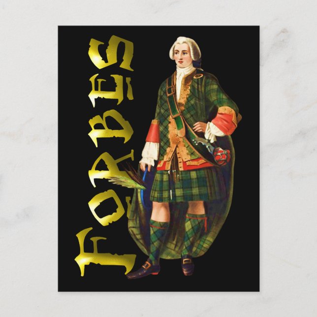 Clan Forbes Highland Dream Postcard (Front)