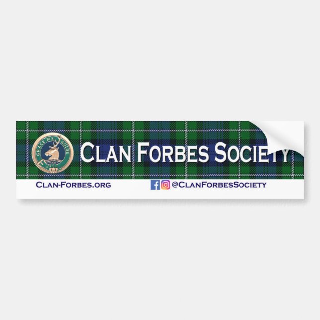 Clan Forbes Society Bumper Sticker (Front)