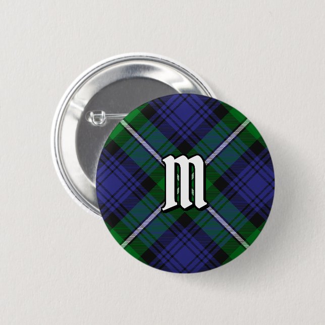 Clan Forbes Tartan 6 Cm Round Badge (Front & Back)