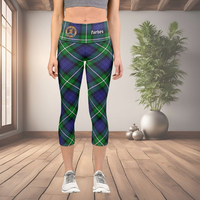 Clan Forbes Tartan Capri Leggings (Creator Uploaded)