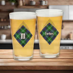 Clan Forbes Tartan Glass
