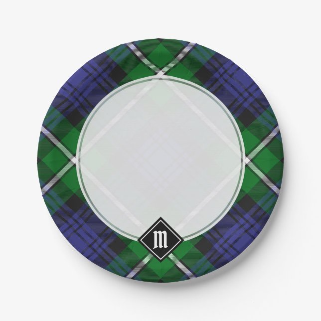 Clan Forbes Tartan Paper Plate (Front)