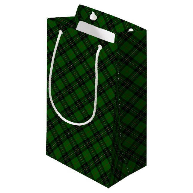 Clan Forbes Tartan Small Gift Bag (Front Angled)