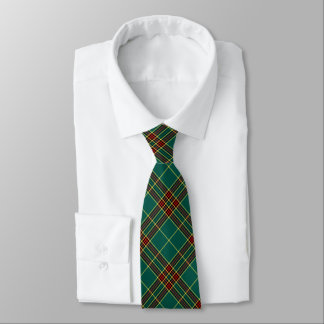 Clan Forde Tartan Green Plaid Tie