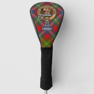 Clan Forrester Crest over Tartan Golf Head Cover