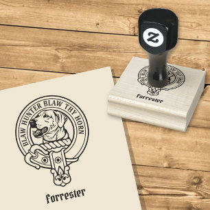 Clan Forrester Crest Rubber Stamp