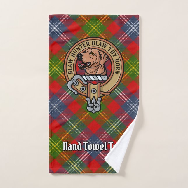 Clan Forrester over Tartan Bath Towel Set (Hand Towel)