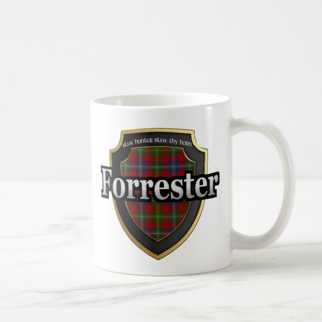 Clan Forrester Scottish Dynasty Tartan Mugs Cups (Right)