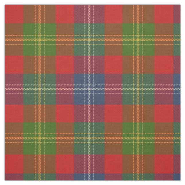 Clan Forrester Scottish Tartan Plaid Fabric (Swatch)