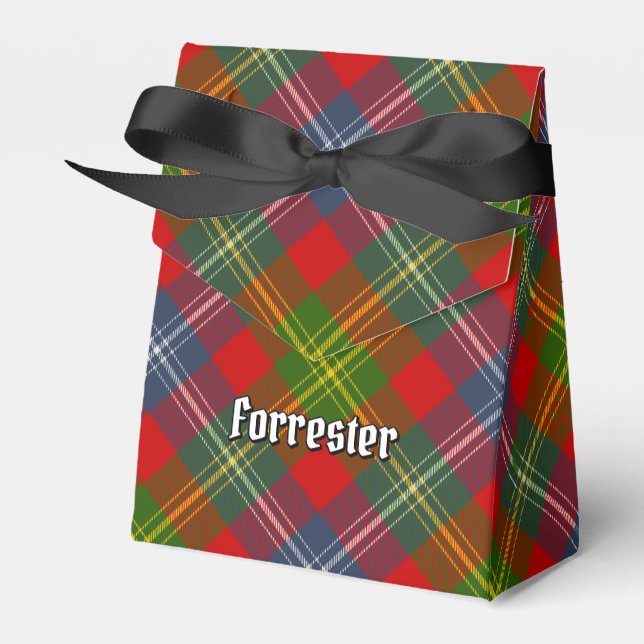 Clan Forrester Tartan Favour Box (Front Side)