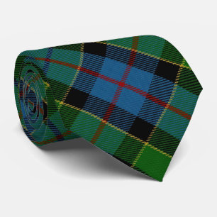 Clan Forsyth Forsythe Letter F Monogram Tartan Tie
