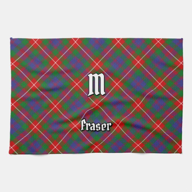 Clan Fraser Clan Fraser of Lovat Tartan Tea Towel (Horizontal)