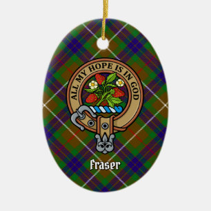 Clan Fraser Crest Ceramic Ornament