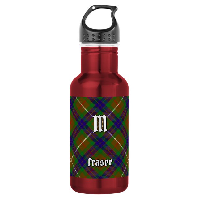 Clan Fraser Hunting Tartan 532 Ml Water Bottle (Front)