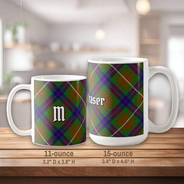 Clan Fraser Hunting Tartan Coffee Mug (Creator Uploaded)