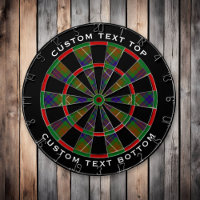 Clan Fraser Hunting Tartan Dart Board
