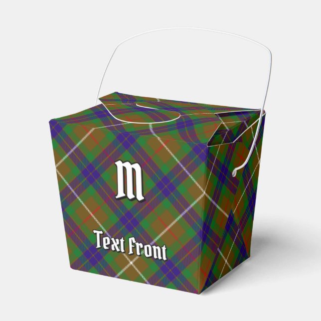 Clan Fraser Hunting Tartan Favour Box (Front Side)