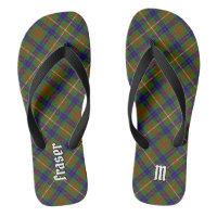 Clan Fraser Hunting Tartan Flip Flops