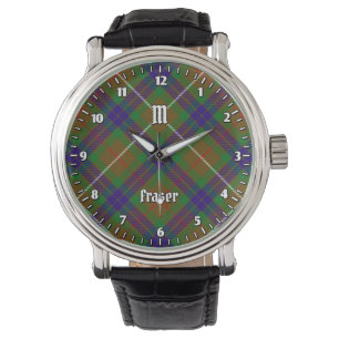 Clan Fraser Hunting Tartan Pocket Watch