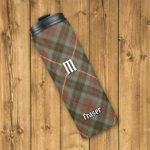 Clan Fraser Hunting Weathered Tartan Thermal Tumbler