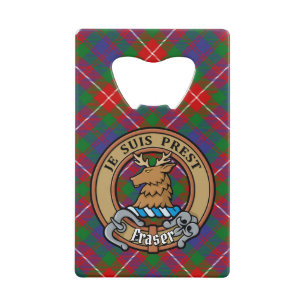 Clan Fraser of Lovat Crest over Tartan