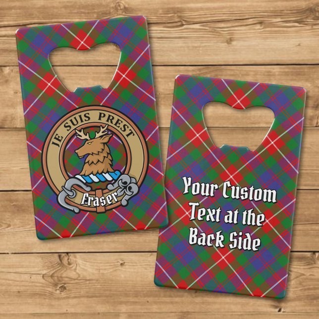 Clan Fraser of Lovat Crest over Tartan (Creator Uploaded)