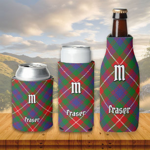 Clan Fraser of Lovat Tartan Can Cooler